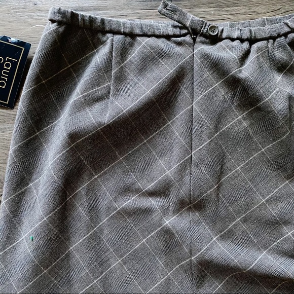 NWT Laura Scott Glenn Plaid suit skirt - Picture 5 of 6